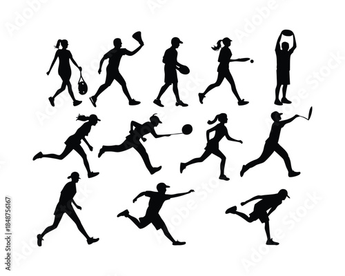 Human Movement and Fitness Activities Concept – Exercise, Running, Walking and Gym Training