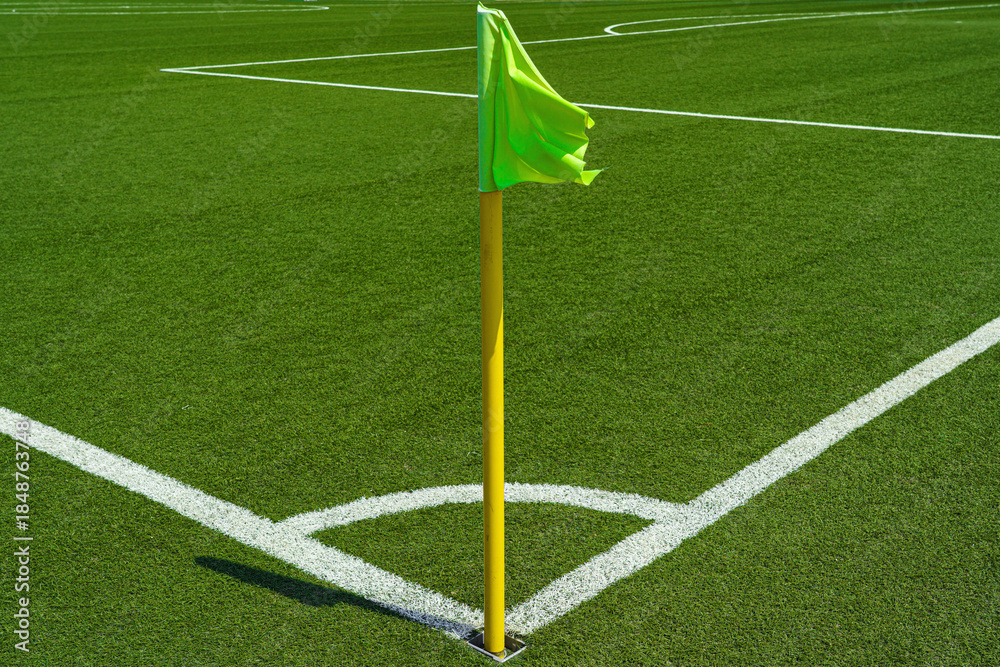 Fototapeta premium corner marking at soccer stadium