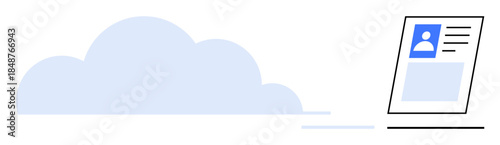 Cloud computing. Secure storage solutions through cloud computing enhancing identity verification. Cloud computing for business, IT industry. Essential for tech, business, networks, data