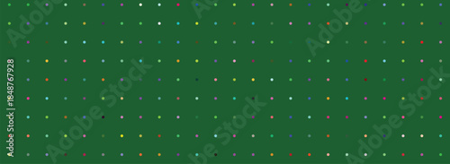 Colorful Geometric Patterns on a Green Background Abstract