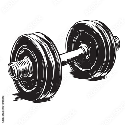 dumbbell isolated on white background