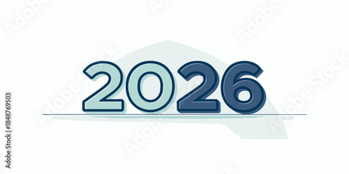 Modern 2026 graphic design element for future projects