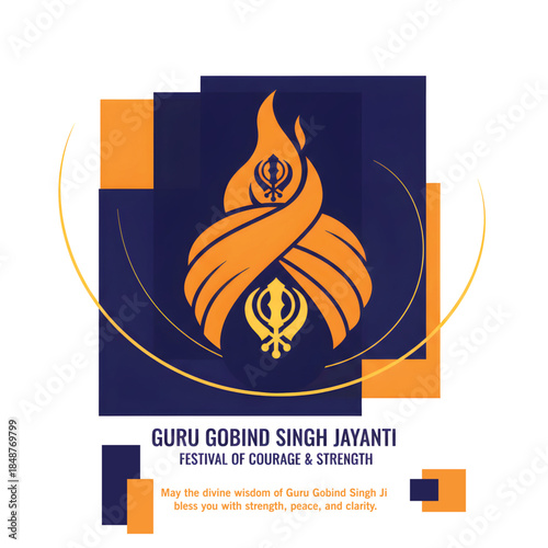 Guru Gobind Singh Jayanti Celebration Sikh Festival Background