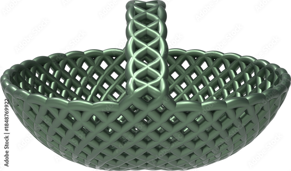 Obraz premium Natural Wicker Basket 3D