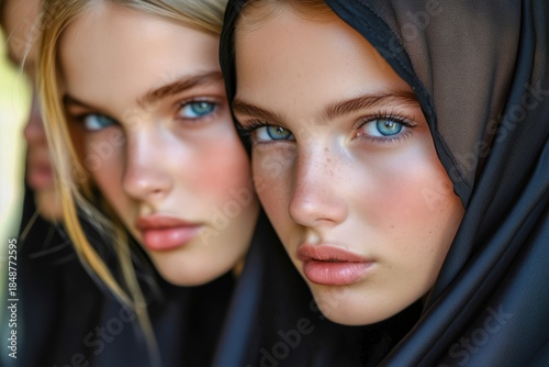 Content Group Friends Diversity Woman People Portrait