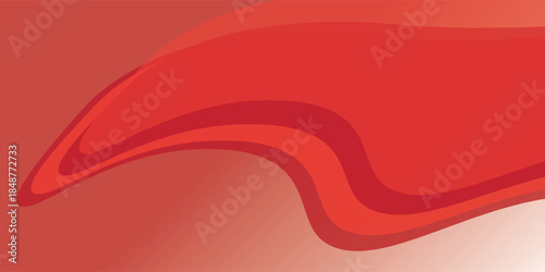 Vector abstract background with dynamic orange waves, lines and particles. Eps10