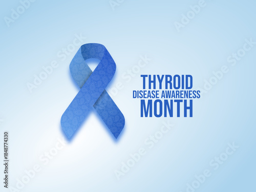 Vector graphic of Thyroid Awareness Month for Thyroid Awareness Month celebration.
