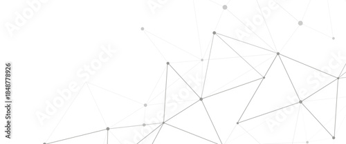 Vector modern abstract minimalist lines and dots technology pattern geometric background