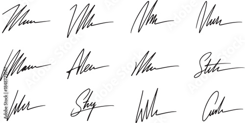 Luxury Handwritten Signature Logo Vectors