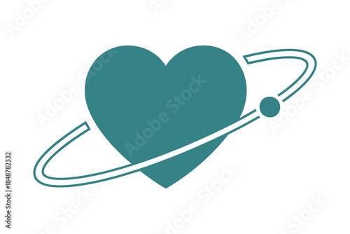 Global health heart vector