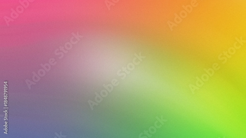 Fotografi Vibrant grainy gradient featuring a spectrum of joyous rainbow colors with subtl