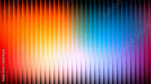 Abstract colorful background with vertical gradient spectrum and textured stripes