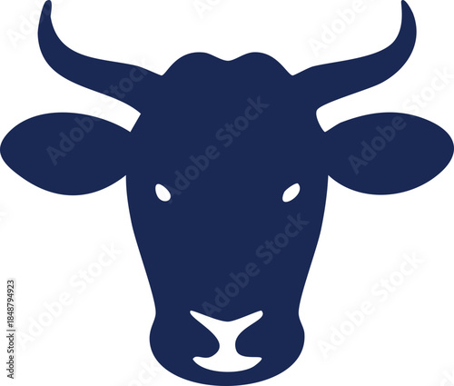 vector illustration of a bull