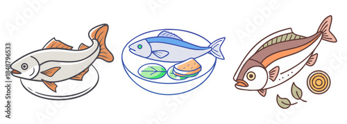 Delicious and nutritious fish dishes assortment for a healthy and flavorful meal