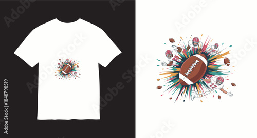 Football vector t-shirt design