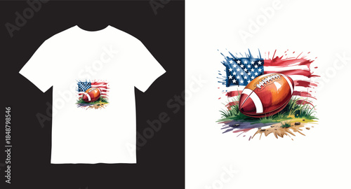 Football vector t-shirt design