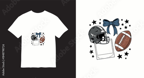 Football vector t-shirt design