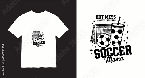 Soccer football vector t-shirt design