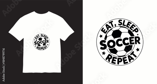 Soccer football vector t-shirt design