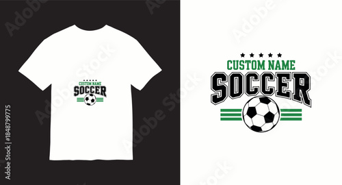 Soccer football vector t-shirt design