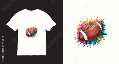 Football vector t-shirt design