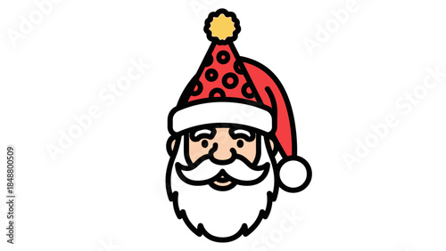 Smiling Bearded Man in Red Hat