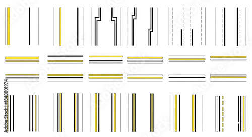 Diverse Abstract Line Patterns Collection for Modern Graphic Design and Contemporary Digital Backgrounds