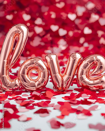 rose gold foil, love shaped balloon, romantic party, Valentine’s Day, wedding celebration, engagement decor, anniversary gift, love party, shiny letters, metallic letters, romantic mood, love celebrat