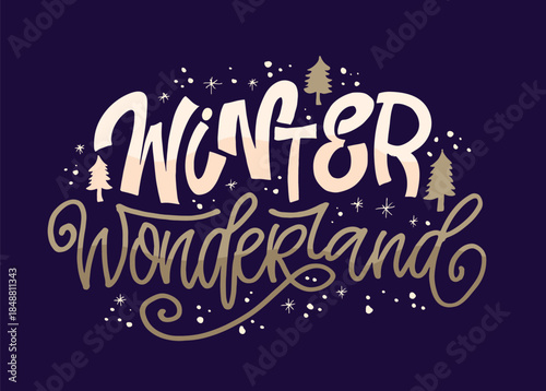 Hello 2026. Merry Christmas and Happy New 2026 Year - cute hand drawn doodle lettering postcard.  Holly Jolly, Tis the season.