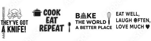 Culinary Quotes and Iconography: A collection of culinary quotes paired with iconic symbols, celebrating the joy of cooking, sharing meals, and savoring the simple pleasures of life.