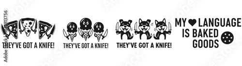 Quirky and Playful Text Graphic: A visually engaging graphic with whimsical text and imagery, perfect for adding a touch of humor and personality to any project.