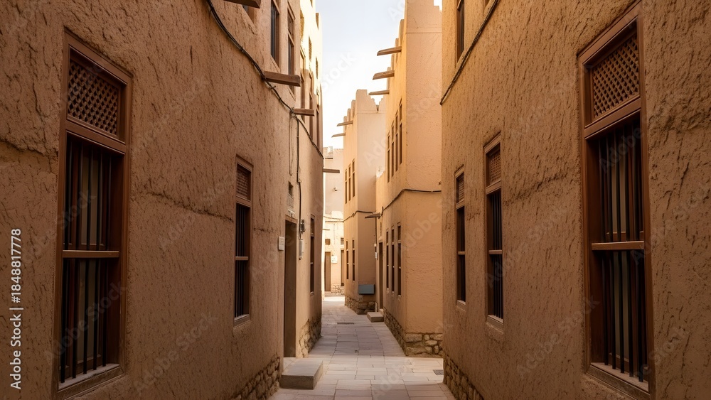 Fototapeta premium Narrow Alley in Historic Omani Old Town