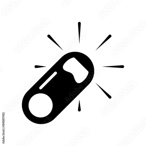 Bottle opener icon design template