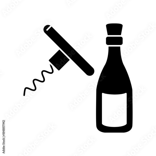 Bottle opener icon design template