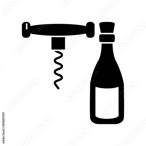 Bottle opener icon design template