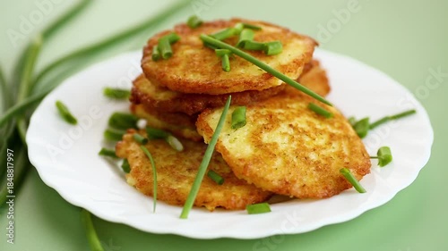 Homemade potato pancakes for breakfast lunch or dinner