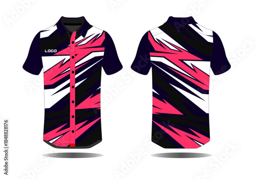 Vibrant Modern Shirt Design with Bold Colors and Eye-Catching Patterns for Fashion