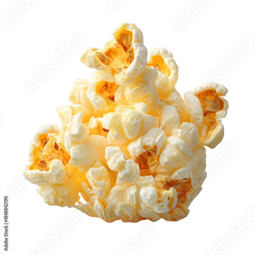 corn kernel popped popcorn single piece isolated PNG