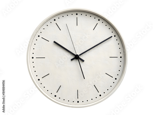 wall clock isolated on white