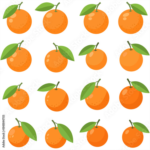 Sweet Citrus Arrangement A delightful display of vibrant oranges with fresh green leaves, creating a sense of freshness and natural goodness.