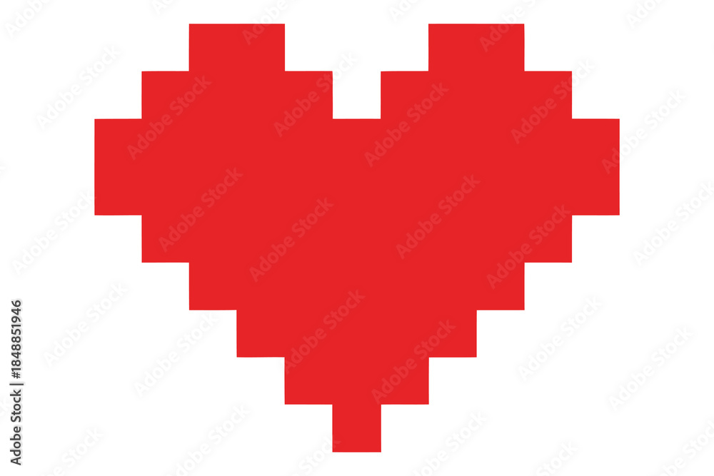 Obraz premium Pixel heart design