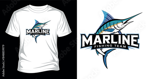 Fishing graphics vector art T-shirt design print templet