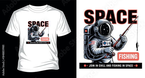 Fishing graphics vector art T-shirt design print templet