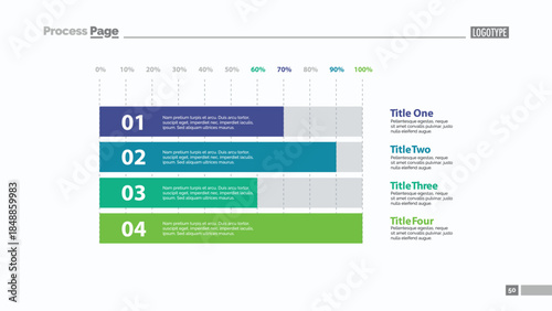 Four Horizontal Bars Slide Template