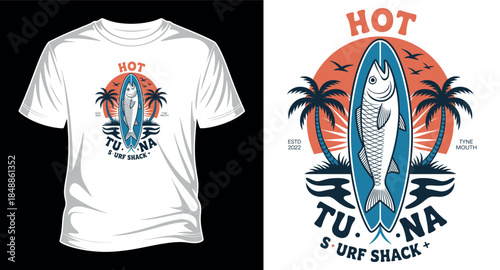 Fishing graphics vector art T-shirt design print templet