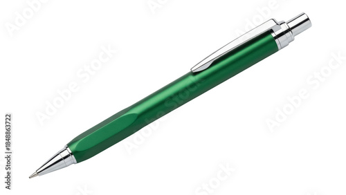 Tableau sur toile Isolated metallic green mechanical pencil for writing, drawing, or sketching on