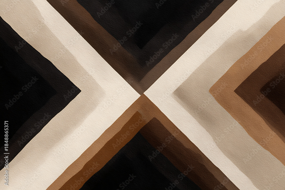 Obraz premium african inspired geometry, modern commercial design with a seamless textile backdrop, bold symmetrical shapes and a blend of earthy and vibrant colors