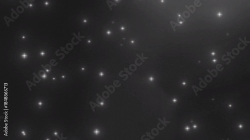 Ephemeral Stellar Glow: A mesmerizing display of radiant stars shimmer against a dark background, offering a serene and celestial view. 