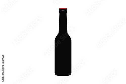 bottle of wine vector