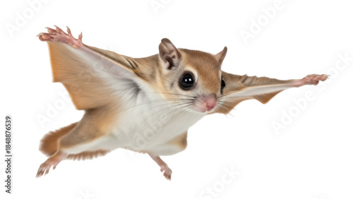 Bild auf Leinwand Southern flying squirrel PNG isolated on transparent background, gliding mammal